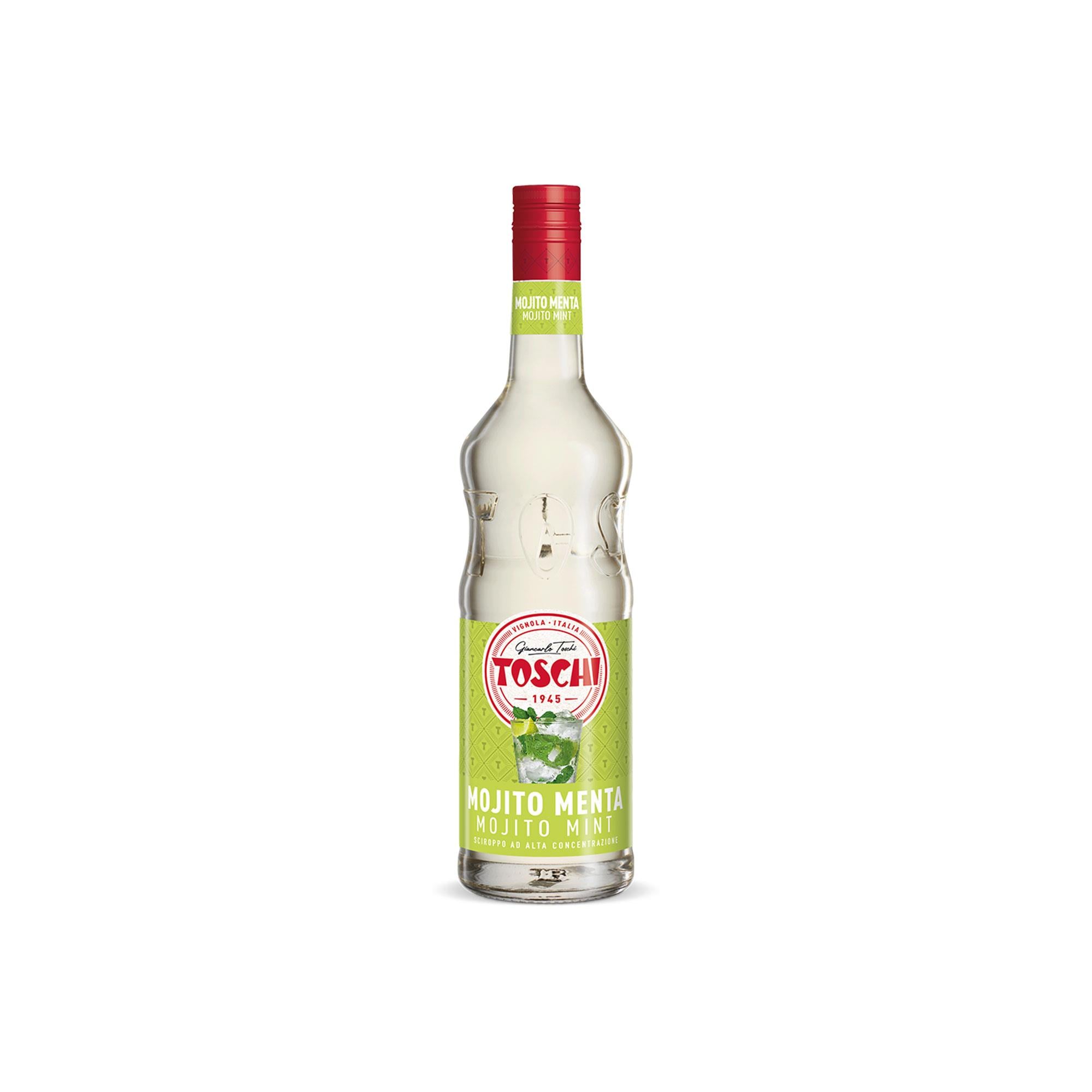 TOSCHI Mojito Nane Şurubu | Yüksek Konsantre | Katkısız | Glutensiz ve Vegan | İtalya Ürünü | 1000 ml