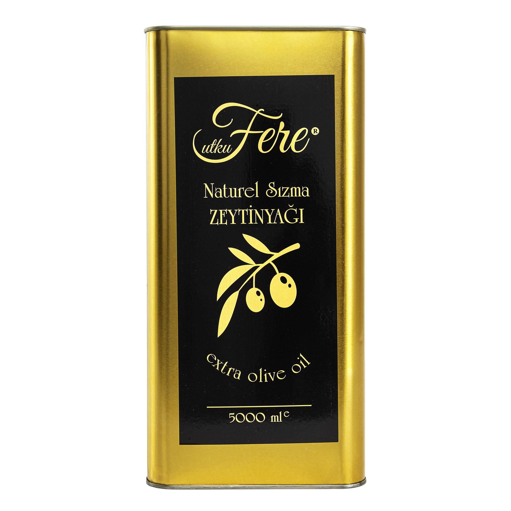 Utku Fere Naturel Sızma Zeytinyağı 5000 ml Teneke Ambalaj