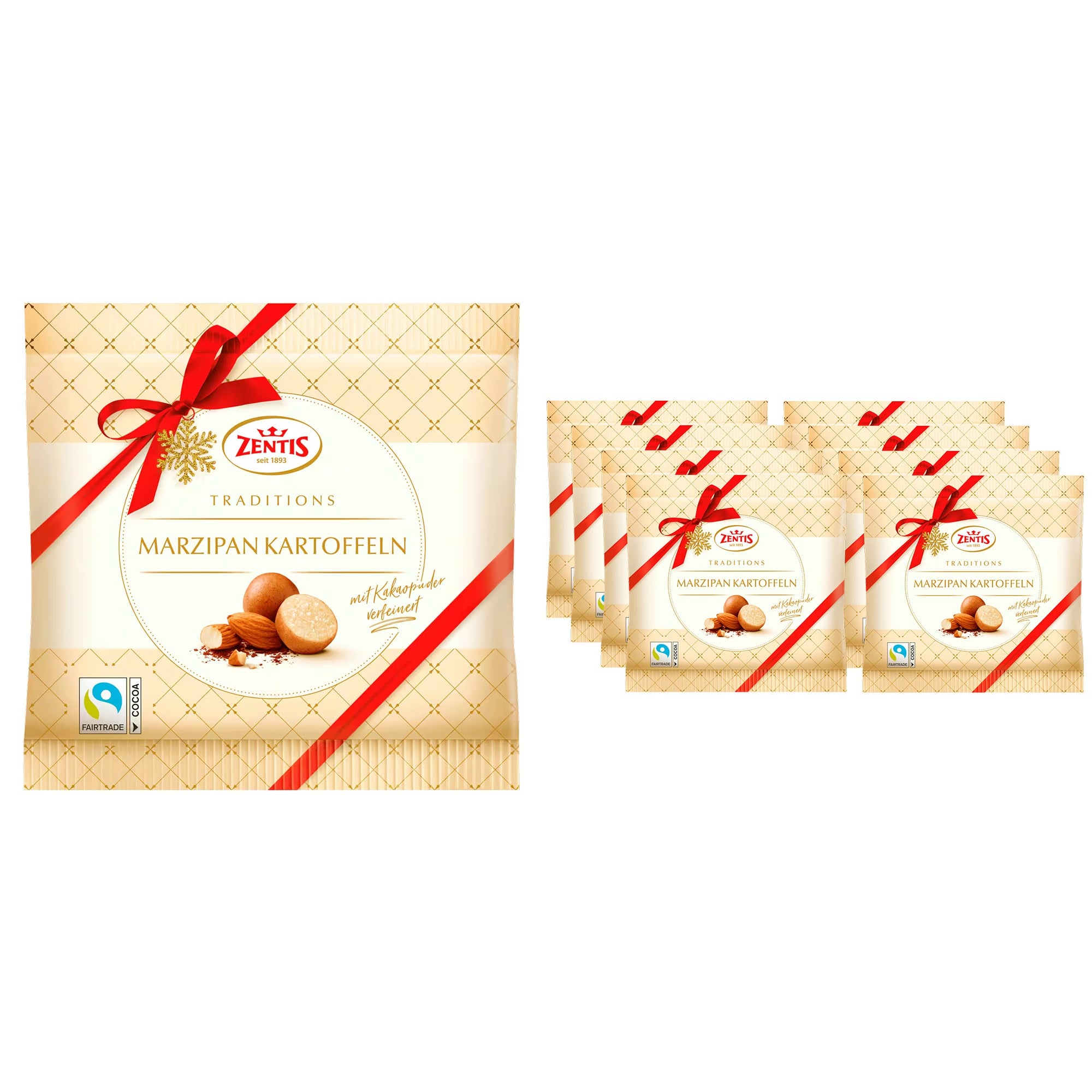 Zentis Marzipan Kartoffeln Kakaolu Badem Ezmesi Topları 100 g x 8 Adet